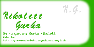 nikolett gurka business card